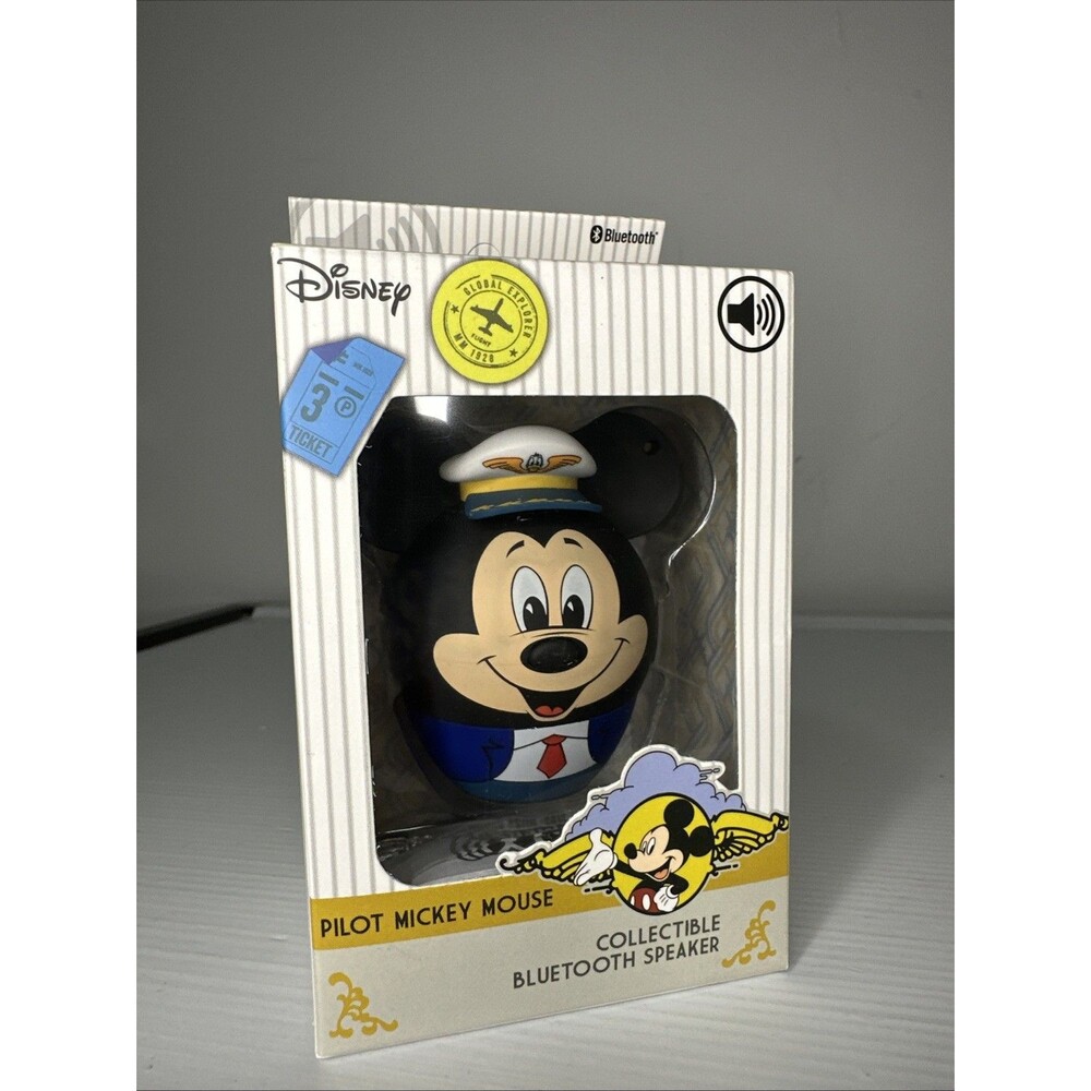 New Bitty Boomers Disney Mickey Mouse Pilot Mickey Mouse-Mini Bluetooth Speaker